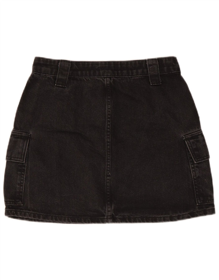 TOPSHOP Minifalda vaquera estilo cargo para mujer UK 8 Small W26 Algodón negro