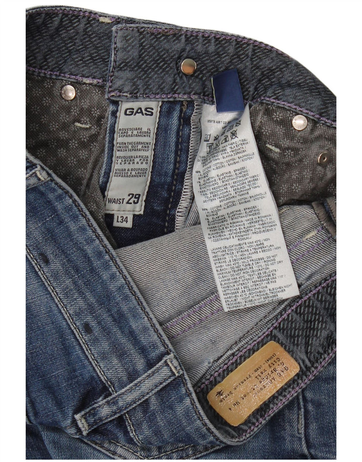 Vaqueros Recto Mujer Gas W29 L30 Algodón Azul
