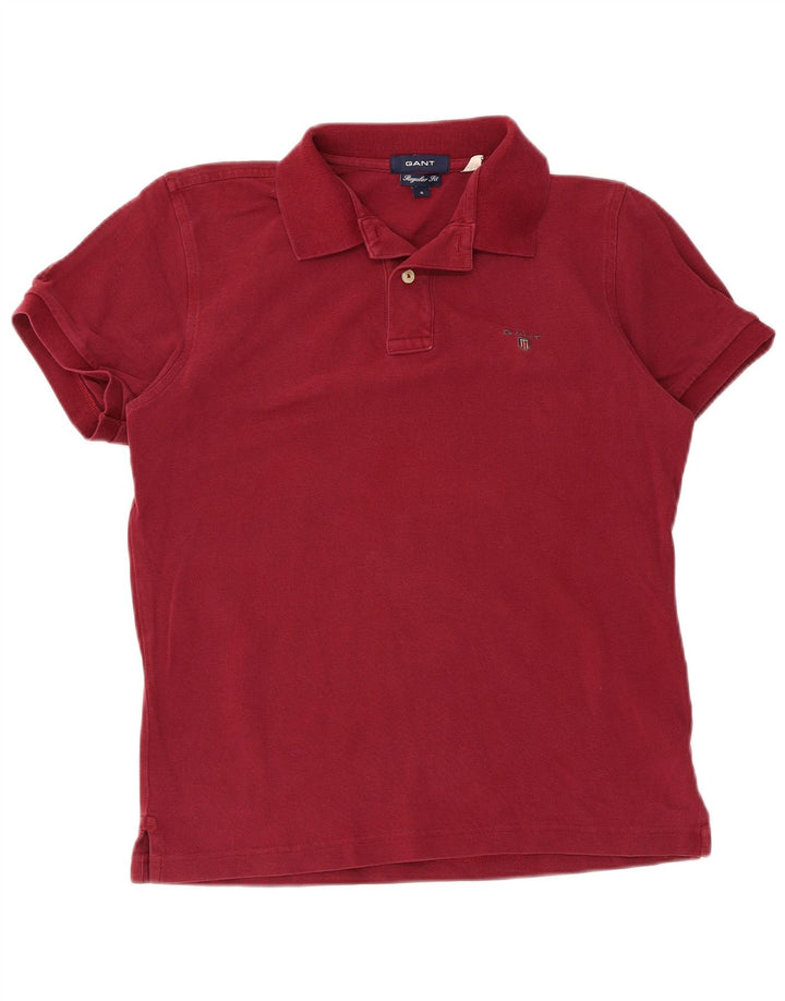 Gant Polo Regular Fit De Algodón Rojo Pequeño Para Hombre