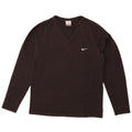 Nike Camiseta de manga larga para hombre UK 36/38 Small Black Cotton