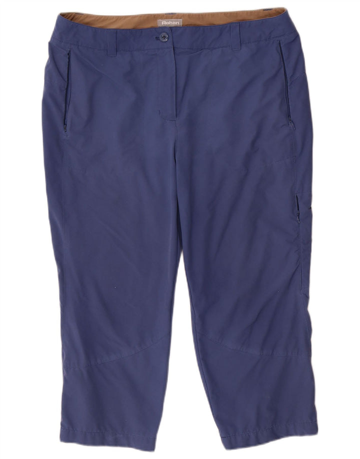Rohan Pantalones Capri Cargo para Mujer UK 14 Large W36 L22 Poliamida Azul