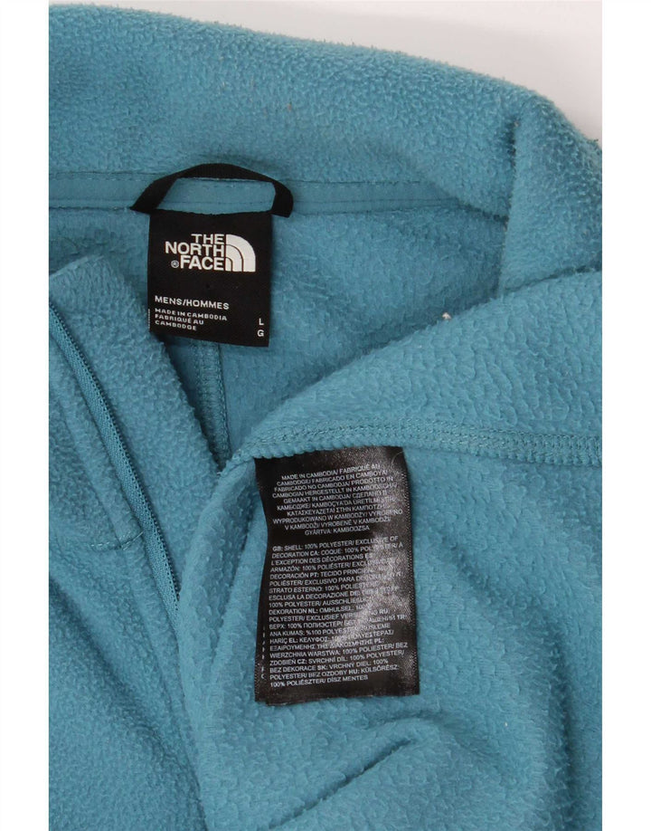 The North Face Jersey De Forro Polar Con Cremallera Y Cuello Para Hombre Poliéster Azul Grande