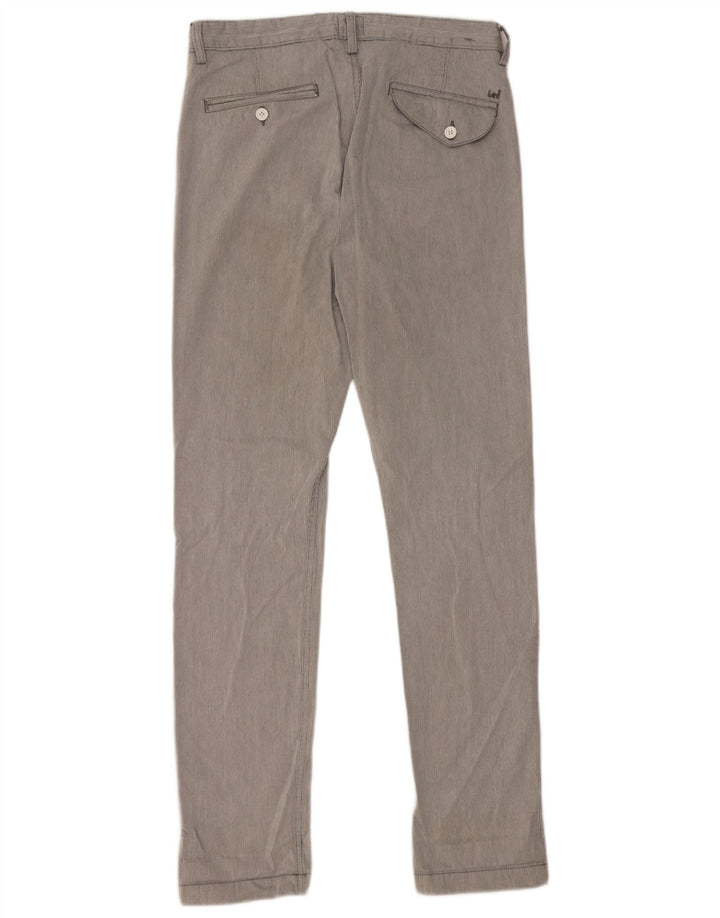 Pantalones chinos ajustados Lee para hombre W31 L32 Algodón gris a rayas