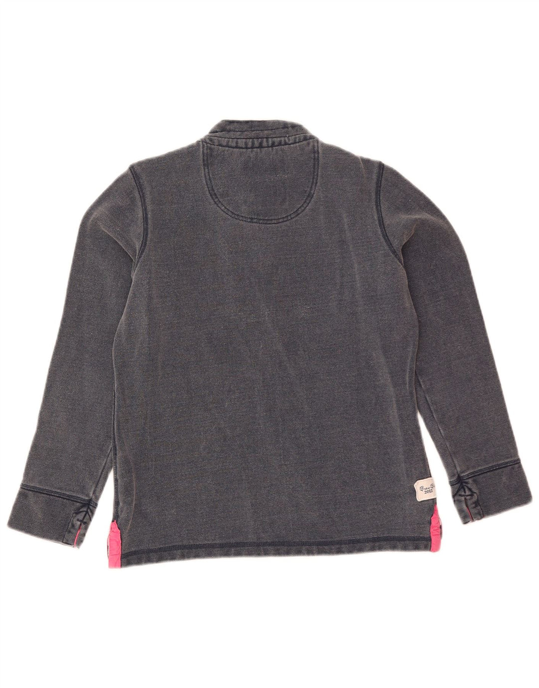 Crew Clothing - Sudadera con cuello y botones para mujer, talla 10, color azul marino