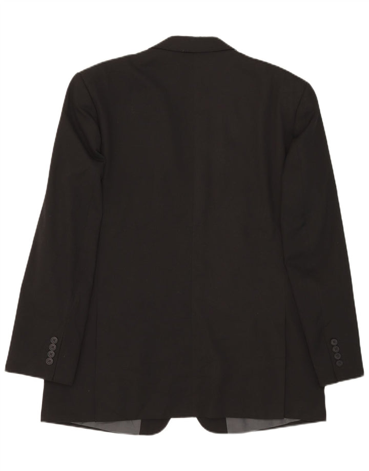 Marks & Spencer Chaqueta tipo blazer de 2 botones para hombre UK 42 Grande Poliéster negro