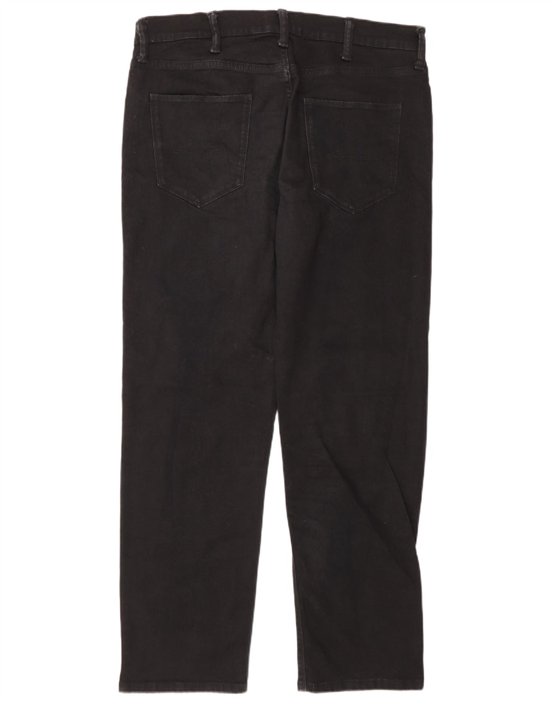 Marks & Spencer Vaqueros rectos para hombre W36 L31 Algodón negro