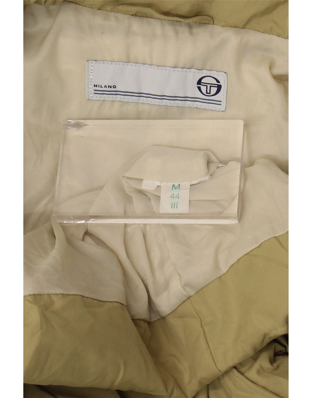 Sergio Tacchini Abrigo acolchado para mujer IT 44 Medium Khaki