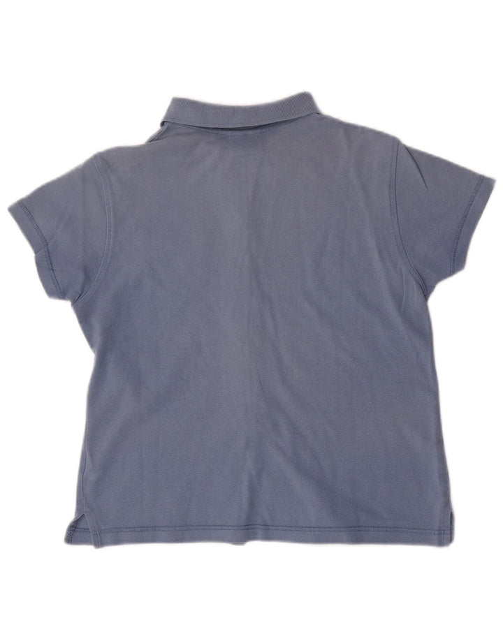 Lotto Camisa de manga corta para mujer UK 42 Algodón azul medio