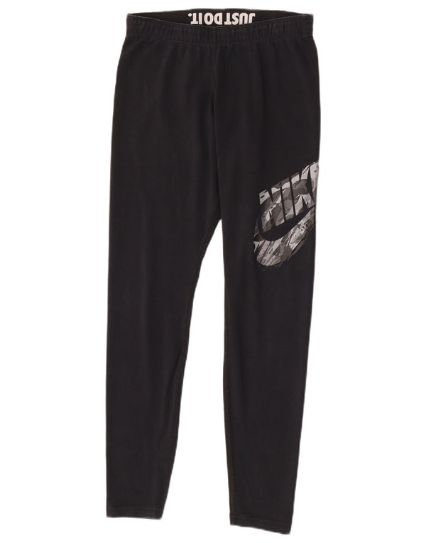 Nike Leggings gráficos para mujer UK 44 Mediano Negro Algodón