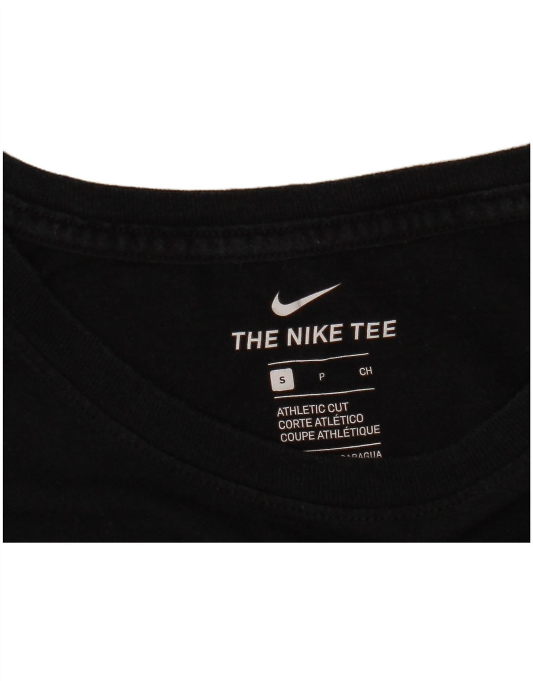 NIKE Camiseta gráfica de corte atlético para hombre, talla pequeña, color negro