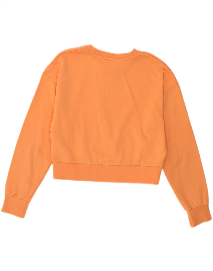 Diesel Sudadera corta con gráfico para niña 11-12 años Algodón naranja