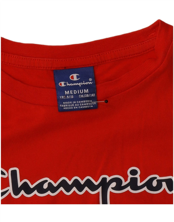 Champion Camiseta gráfica para niños 9-10 años Mediano Rojo