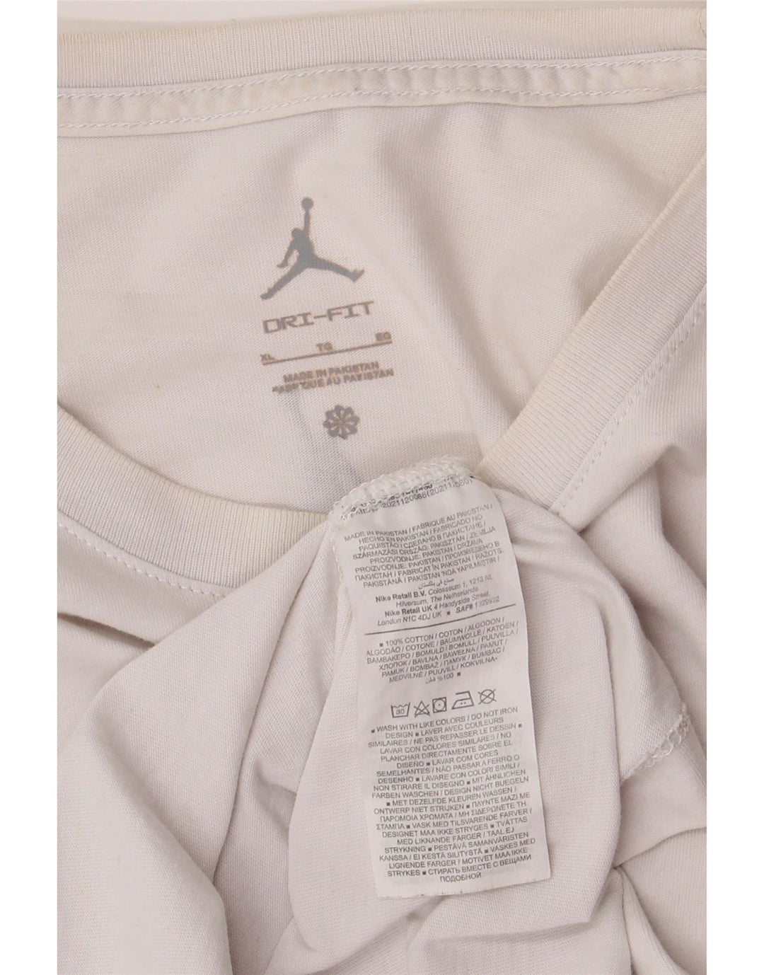 Jordan - Camiseta gráfica para hombre, talla XL, algodón blanco