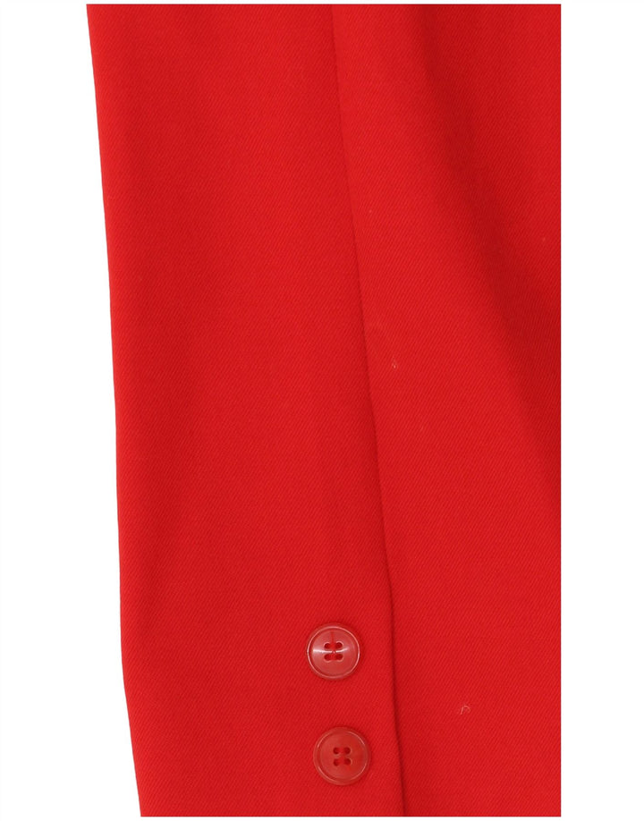 Vintage mujer crop chaqueta blazer de doble pecho IT 44 rojo medio