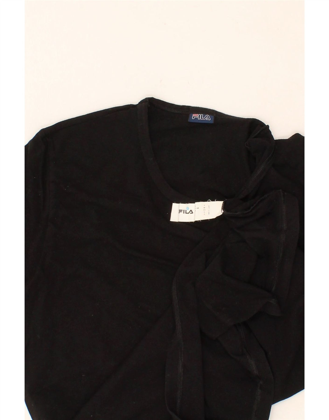 FILA Mens T-Shirt Top Medium Black Cotton Vintage Fila and Second-Hand Fila from Messina Hembry 