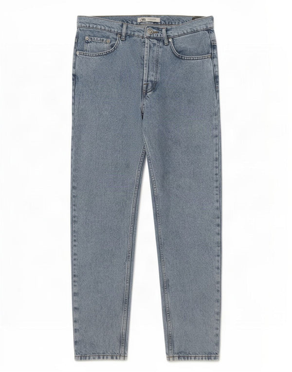 Zara Jeans Cónicos Para Hombre EU 40 Medium W31 L30 Azul