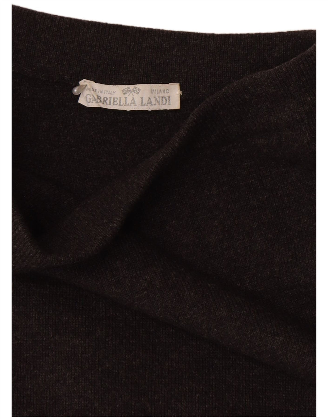 Vintage mujer punto lápiz falda W26 pequeño gris
