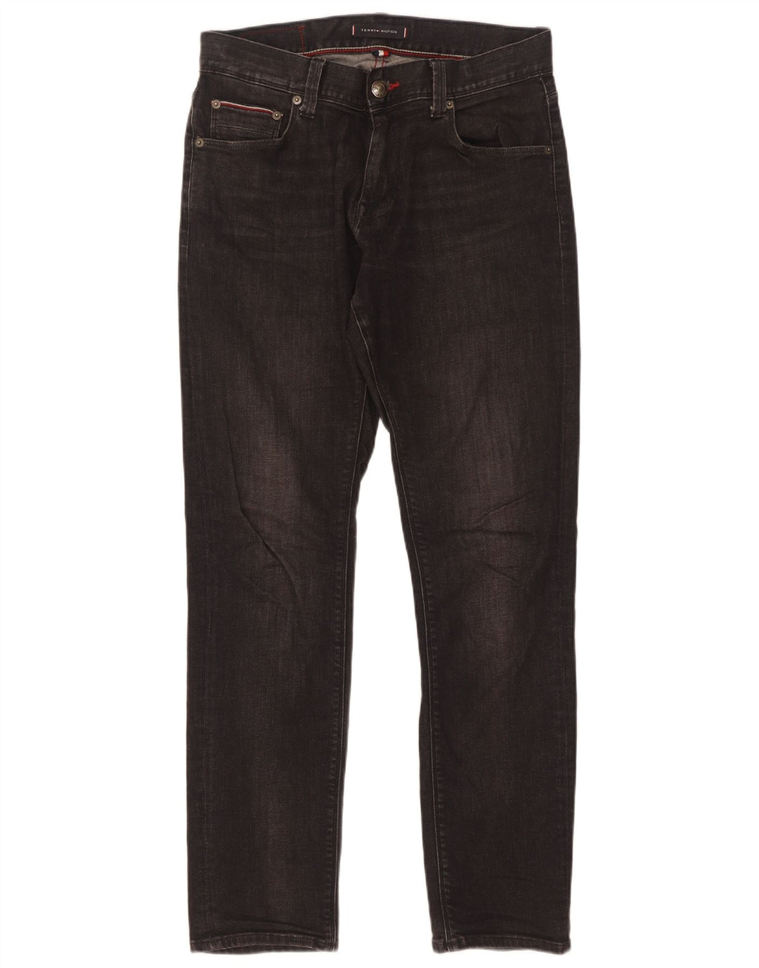 Tommy Hilfiger Vaqueros ajustados para hombre W30 L32 Algodón negro