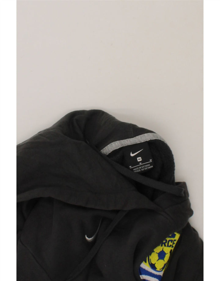 NIKE Boys Force Hoodie Jumper 10-11 Years Medium  Black Cotton Vintage Nike and Second-Hand Nike from Messina Hembry 