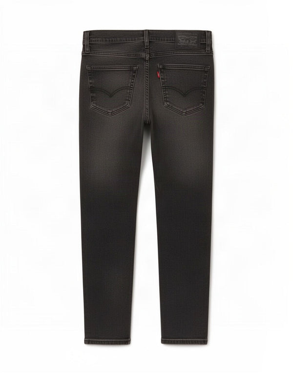 Levi's Vaqueros cónicos ajustados y cortos 512 para hombre W30 L27 Algodón negro