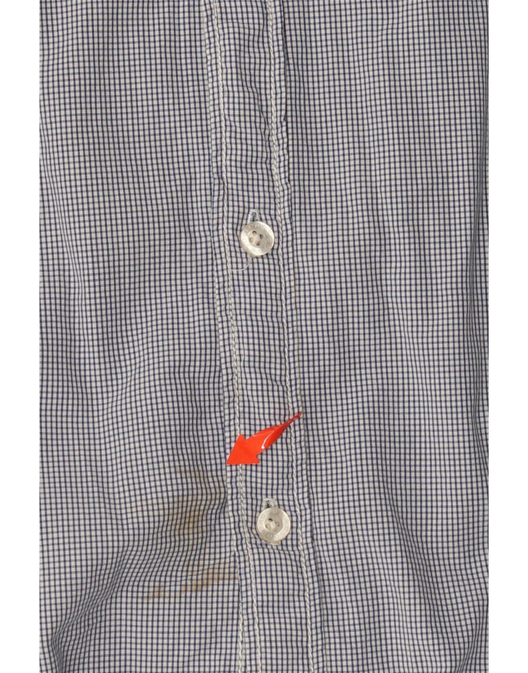 SCOTCH & SODA Camisa militar de manga corta para hombre de algodón a cuadros azul grande