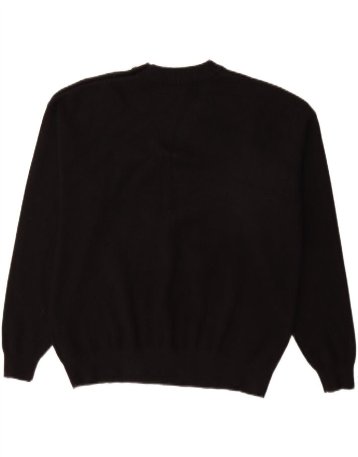 Marks & Spencer Jersey de cuello redondo para mujer UK 44 Viscosa negra mediana