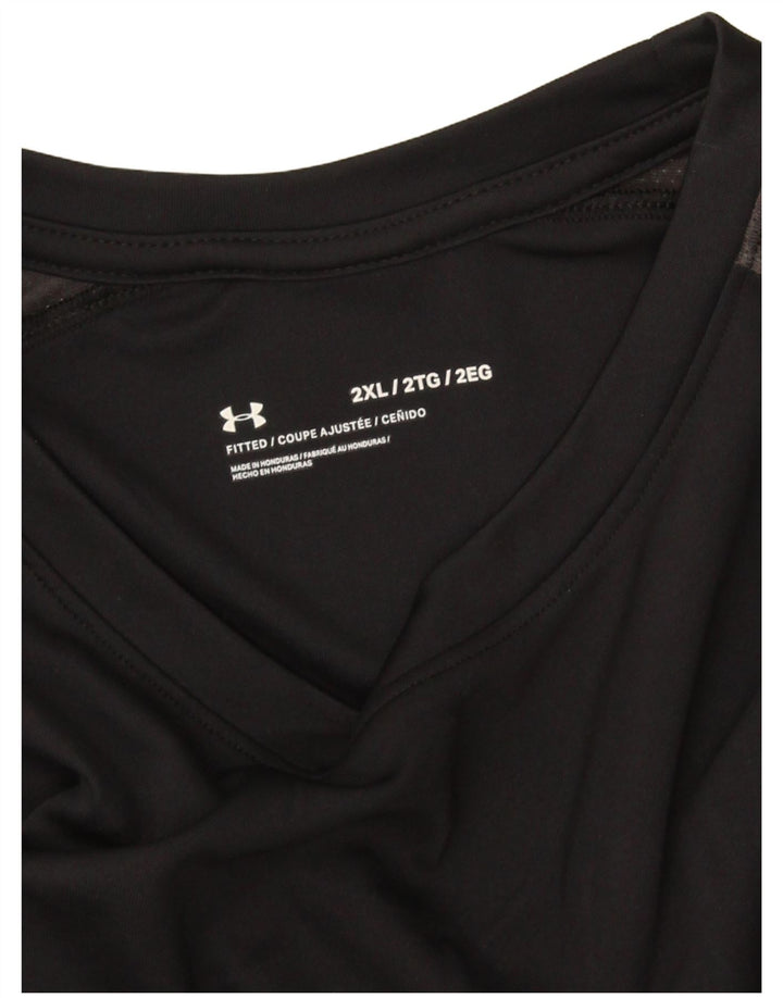 Under Armour Camiseta ajustada para hombre Top 2XL Negro