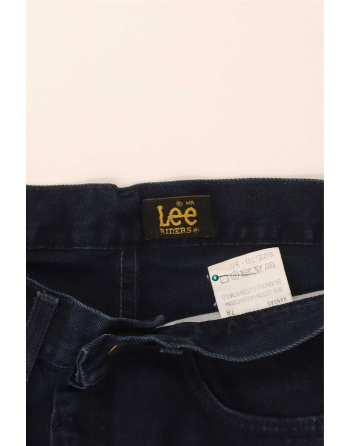 Vaqueros rectos Lee Riders para hombre W30 L30 Algodón azul marino