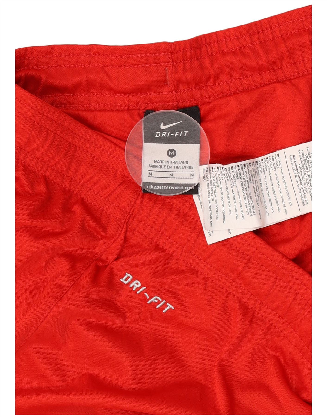 Pantalones cortos deportivos Nike Dri Fit para hombre Poliéster rojo mediano