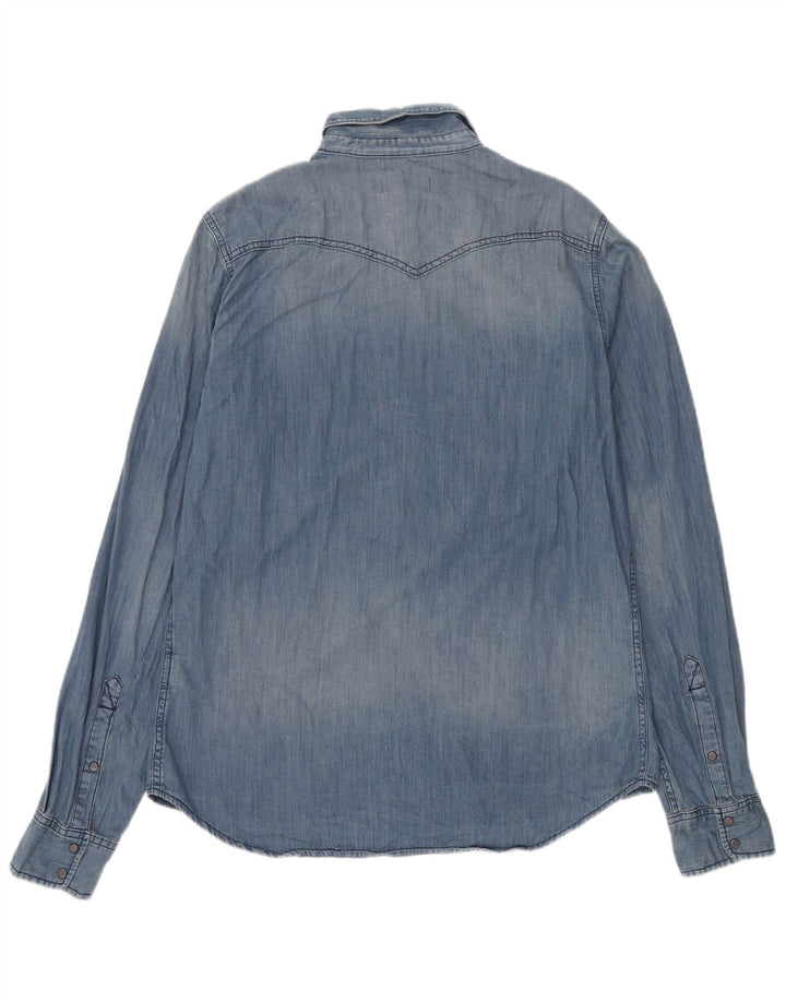 Diesel Camisa Vaquera Hombre XL Algodón Azul