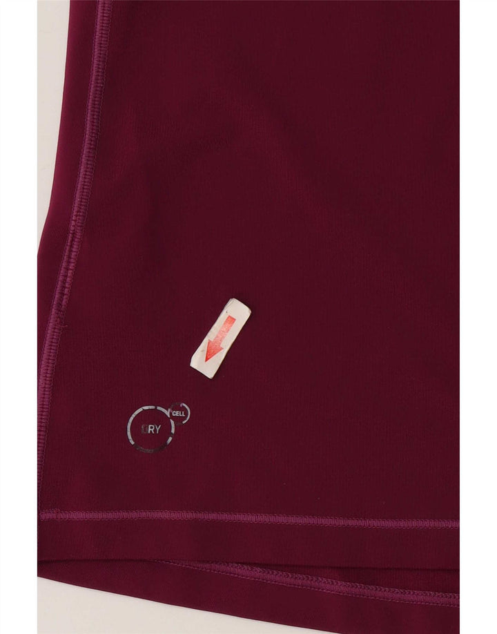 Puma Mujer Chaleco Top UK 12 Medio Borgoña Poliéster