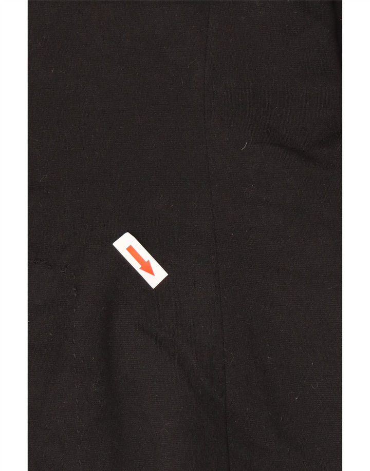 Zara Mujer Chaqueta Blazer De 1 Botón UK 42 Mediano Poliéster Negro