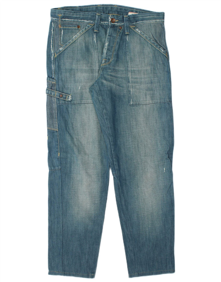 JACK & JONES Vaqueros cargo cónicos para hombre W33 L30 Algodón azul
