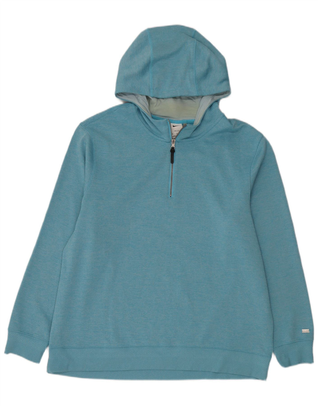 Nike Jersey con capucha y cuello con cremallera para hombre XL Poliéster azul
