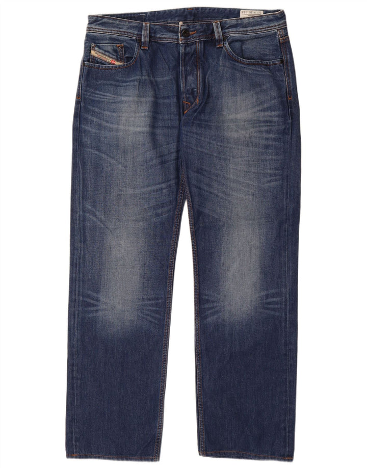 Diesel Hombre Larkee Vaqueros Rectos W36 L34 Algodón Azul