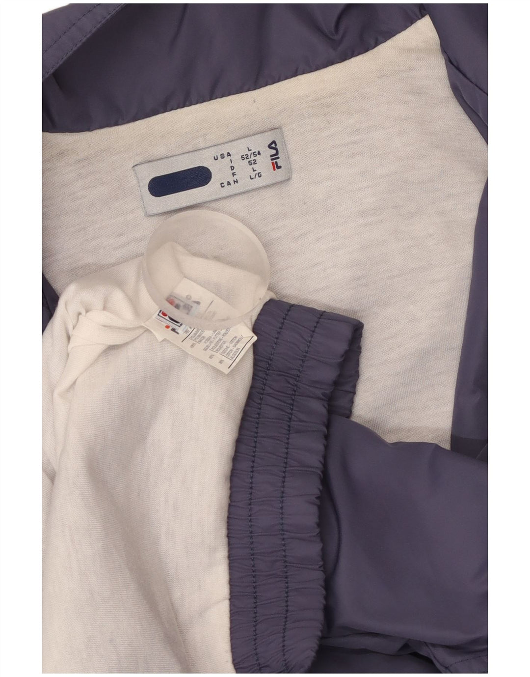 FILA Chaqueta de chándal para hombre, talla grande, poliamida azul marino