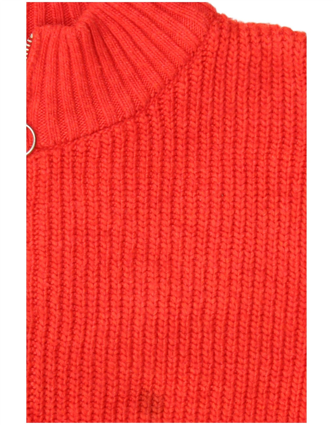 Marks & Spencer Suéter tipo jersey con cuello y cremallera de ajuste relajado para mujer UK 40 Rojo mediano