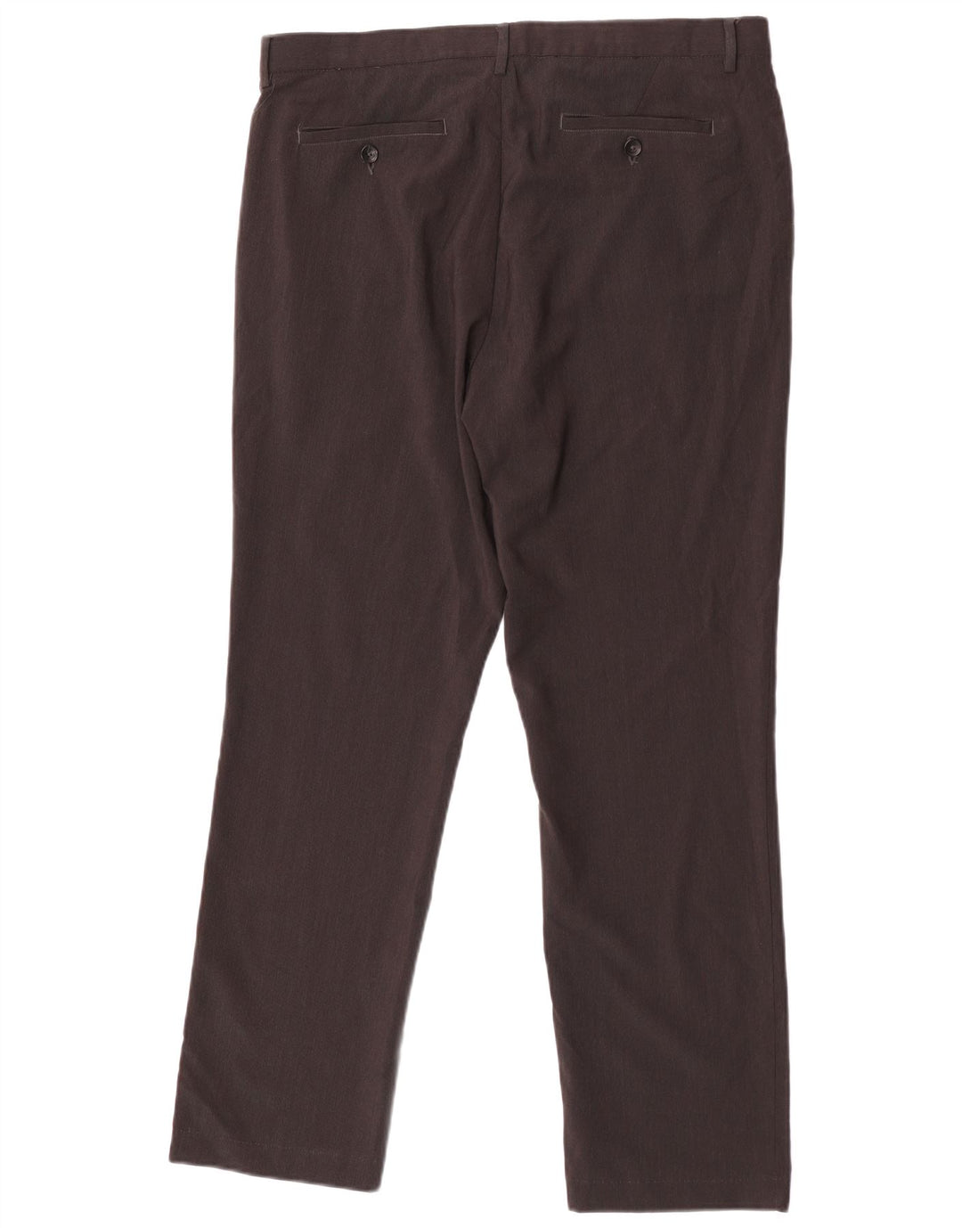 Pantalón de traje recto Calvin Klein para hombre W35 L30 Poliéster marrón