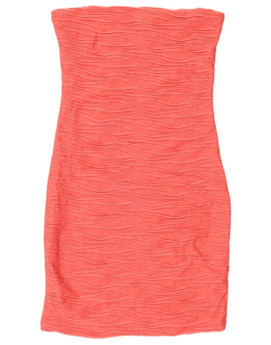 Zara Vestido Ajustado Sin Tirantes para Mujer UK 44 Poliéster Rosa Medio