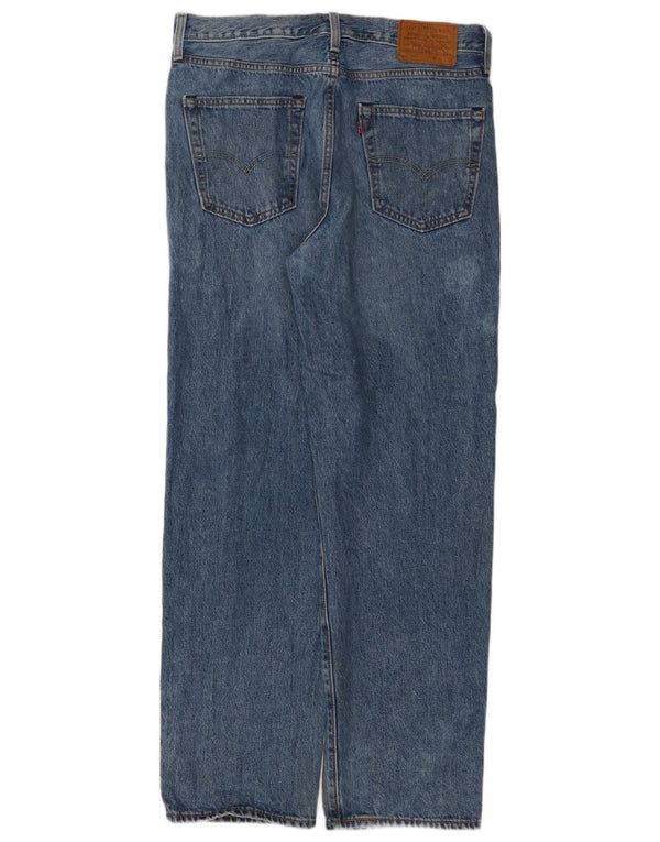 Levi's Hombre 568 Vaqueros rectos de corte holgado W32 L32 Algodón azul