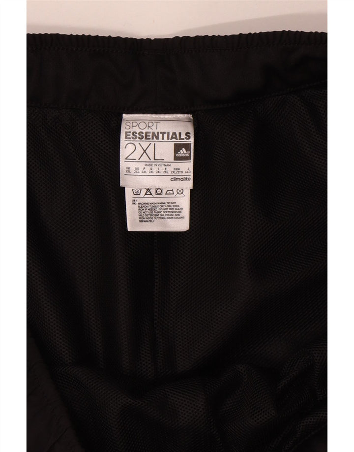 Adidas Bermudas deportivas para hombre, 2XL, poliéster negro