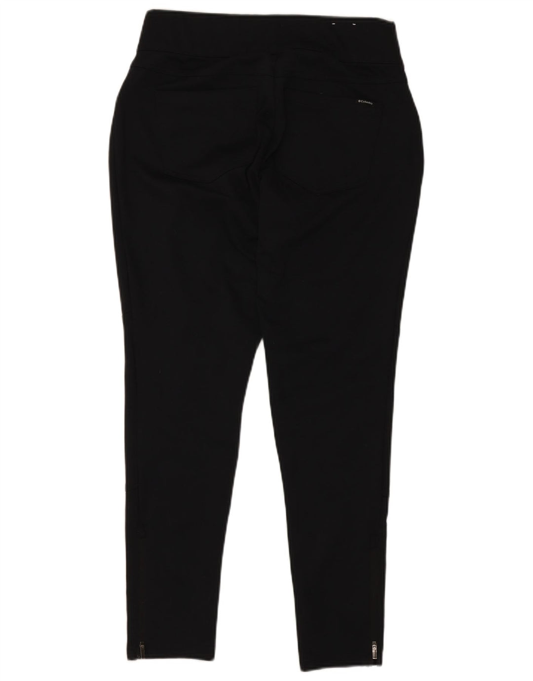 COLUMBIA Pantalones informales ajustados para mujer Medianos W32 L30 Poliéster negro