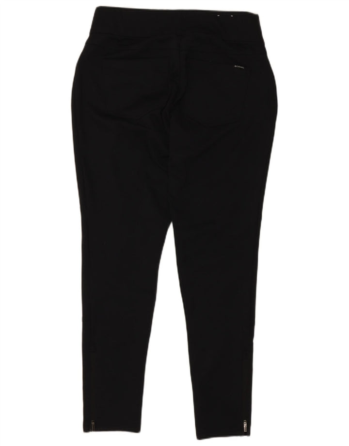 COLUMBIA Pantalones informales ajustados para mujer Medianos W32 L30 Poliéster negro