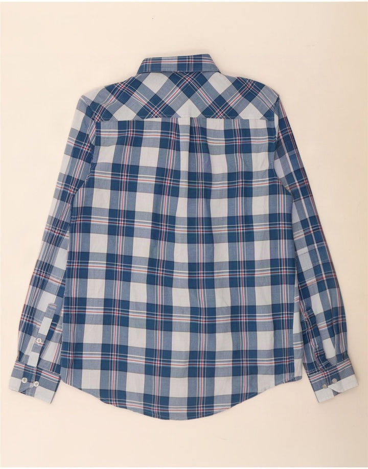 Camisa Ben Sherman Hombre Algodón A Cuadros Azul Medio