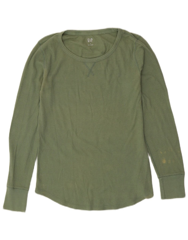 GAP Camiseta de manga larga para mujer UK 40 Verde medio