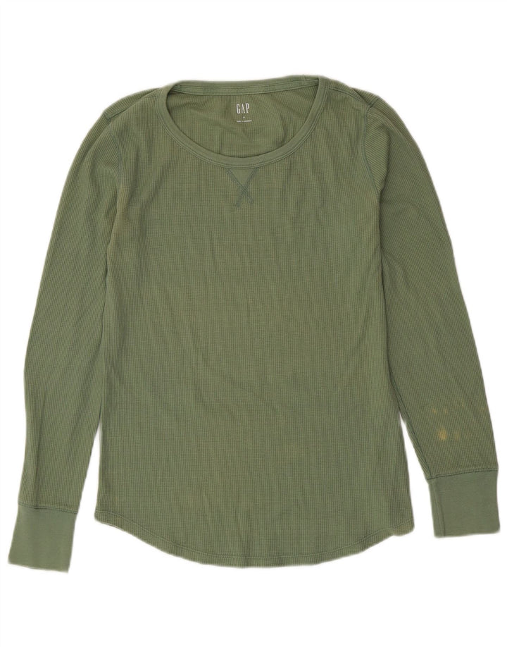 GAP Camiseta de manga larga para mujer UK 40 Verde medio