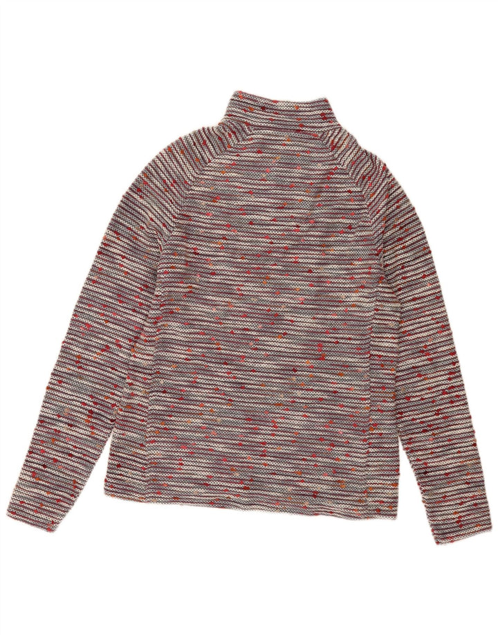 Weird Fish Suéter tipo jersey con cremallera para mujer, talla 40, talla M, multicolor