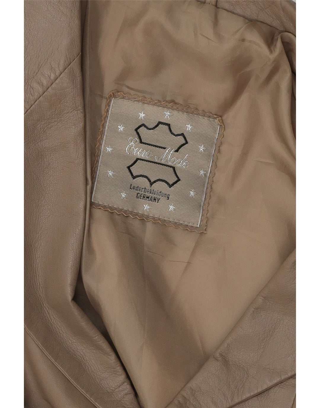 VINTAGE Chaqueta Blazer de cuero de 3 botones para mujer Reino Unido 16 Cuero gris grande