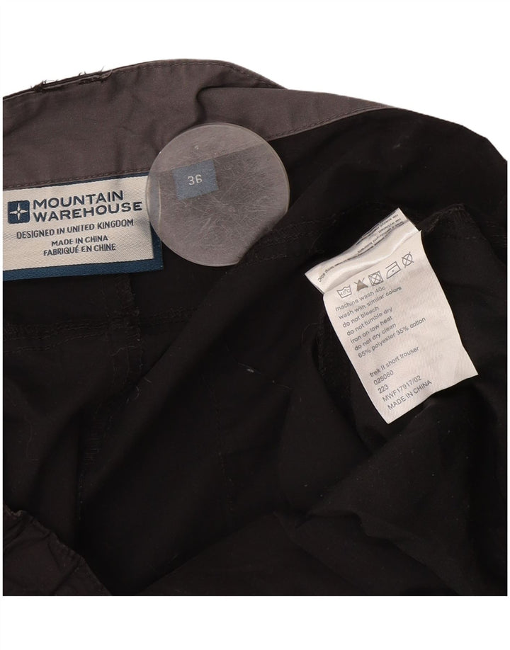 Pantalones cargo rectos para mujer de Mountain Warehouse W36 L30 Poliéster negro