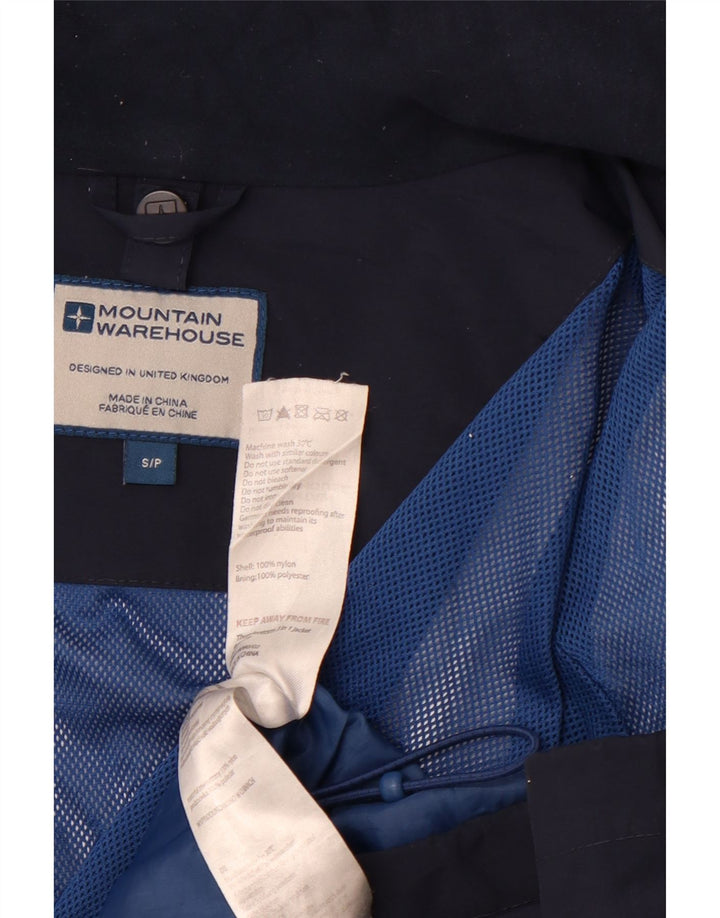 MOUNTAIN WAREHOUSE Chaqueta impermeable para hombre UK 36 Small Azul marino Colorblock